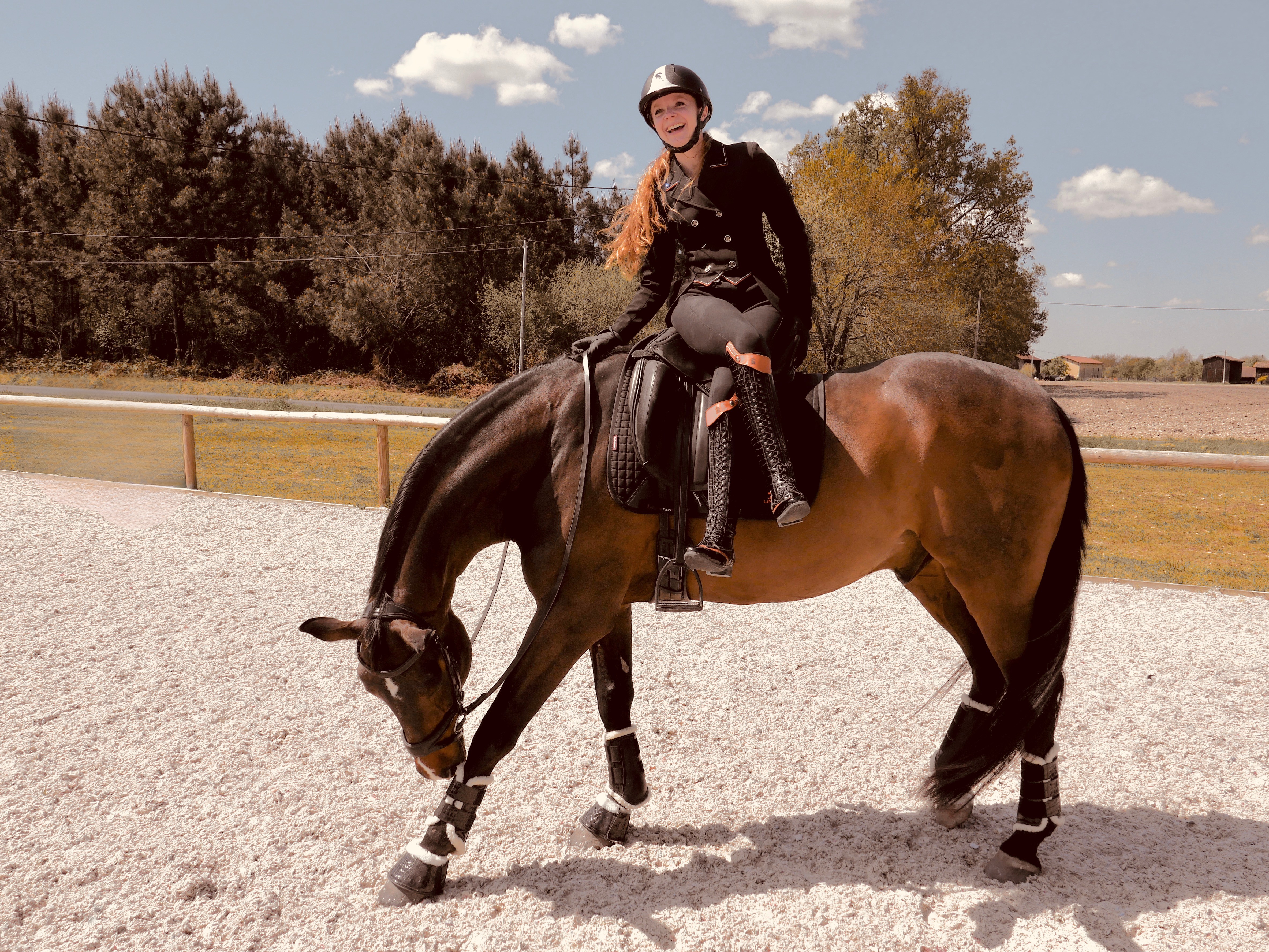 Jeanne Foy à cheval